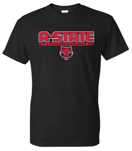 A-State Red Wolves Black T-shirt