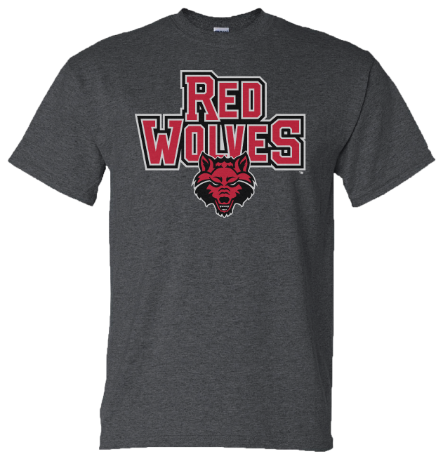 Red Wolves Dark Heather T-shirt