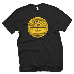 Charlie Feathers Peepin' Eyes Officially Licensed Sun Records Tee-Black