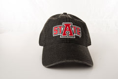 Arkansas State University Red Wolves Embroidered Washed Twill Cap