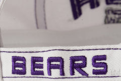 UCA Bears White Cap Back Strap Embroidery BEARS