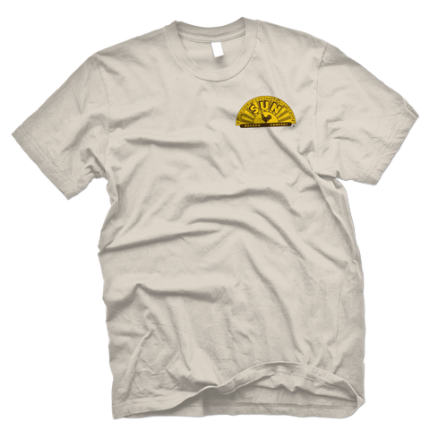 Sun Records Half Sun Crest Tee-Cream