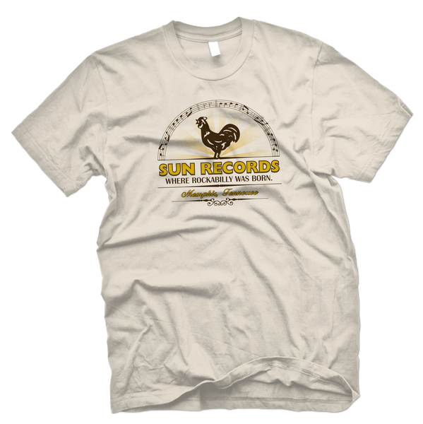 Sun Records Officially Licensed Rockabilly Tee-Cream