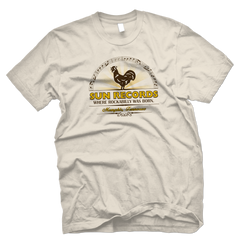 Sun Records Officially Licensed Rockabilly Tee-Cream