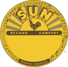 Sun Records Half Sun Crest Tee-Cream