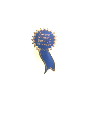 Wal Mart Blue Ribbon Award Lapel Pin