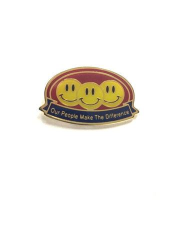 Wal Mart Smiley Face 24/7 Lapel Pin