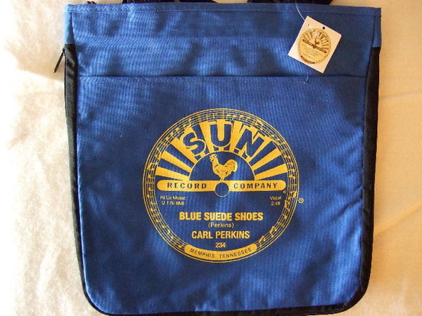 Sun Records Officially Licensed Carl Perkins Blue Suede Shoes Totebag